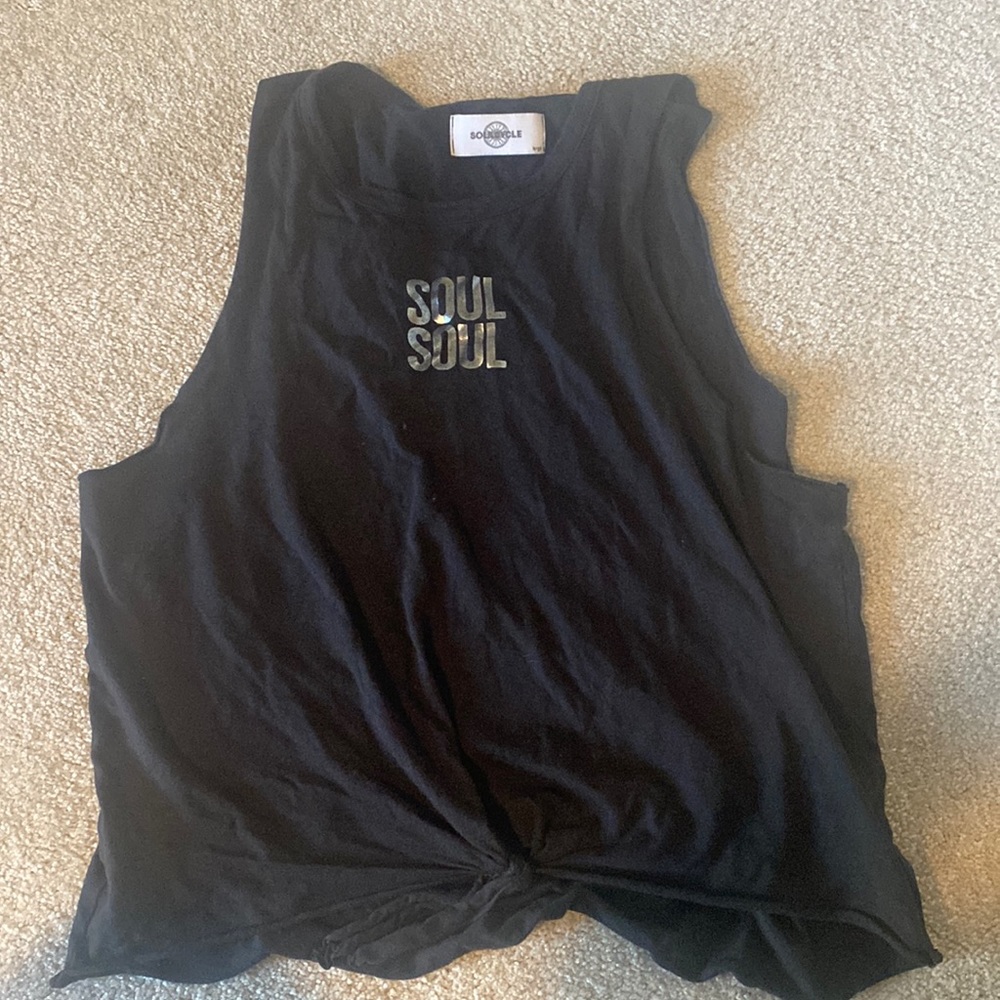 Soul cycle tank dark gray